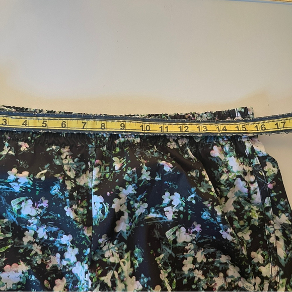 RBX Athletic Workout Lined Floral Shorts Green Blue Large - Picture 6 of 6